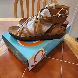 BareTraps Women's Brown Strappy Sandals